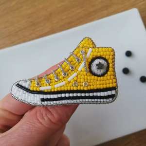 High Quality Handmade Beaded Mushroom Embroidery Charm & <b>Keyring</b> Zari Beads Full Color Printing Personalization-IQRA CREATION - Product Image 5