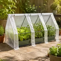 Serre de jardin portable de petite taille, couverture en PE imperméable, tente de culture pour plantes, mini-serre pour la culture de légumes et de fleurs dans la cour