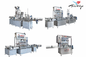 Ligne de machines automatiques de remplissage, de mise en bouteille, de bouchage et d'étiquetage de liquides, solution clé en main pour l'industrie des boissons et des produits chimiques 110V/220V/380V - Product Image 1