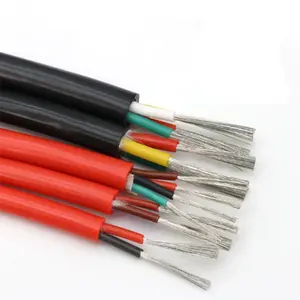 Good Quality Soft Silicone Rubber Cable 0.3 0.5 0.75 1 1.5 2 2.5 4 6mm 2 3 4 6 Cores Insulated Flexible Copper High Temperature