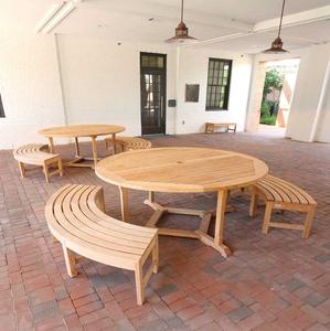 Banc extérieur contemporain en teck couleur naturelle pour la maison jardin patio banc parc meubles de jardin - Product Image 6