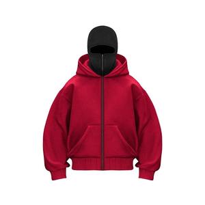 2025 hommes cagoule à capuche tenue chaude pour hommes demi fermeture éclair Double à capuche polaire sweat unisexe automne hiver femmes - Product Image 1