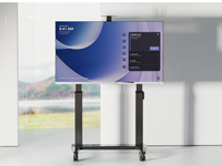 Meuble TV mobile en acier robuste pour téléviseurs de 75 à 120 pouces, grand meuble, économique, pour maison intelligente, moderne