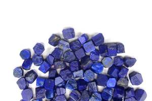 Venta al por mayor 50 piezas lapislázuli natural piedra de la sabiduría cristal 6-8 MM piedras preciosas sueltas gemas ásperas de buena calidad para la fabricación de joyas - Product Image 3