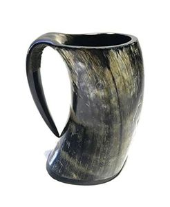 CUSTOM VKING BEBER BUFFALO HORN BEBER MUG Venta al por mayor hecho a mano Natural Viking Buffalo Horn Mug para OCASIÓN DE Navidad - Product Image 1
