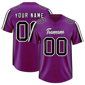 Camisetas de Fútbol Americano Unisex al por Mayor, Alta Calidad, 100% Poliéster, Tallas Grandes, Manga Corta, Personalizadas con Transferencia Térmica - Product Image 4
