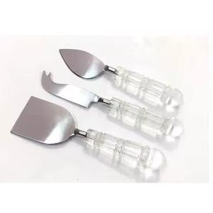 ชุดเครื่องใช้บนโต๊ะอาหารสุดหรูมีดหั่นชีสเนยด้ามแบนแบนเคลือบทองทองเหลืองคุณภาพสูง - Product Image 6