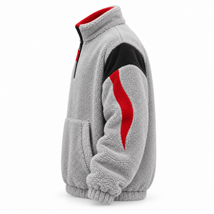 <b>Men</b> Heavyweight <b>Sherpa</b> <b>Jacket</b> Features Plush Material Oversized Fit And Excellent Warmth For Cooler Weather & Daily Casual Wear - Product Image 3