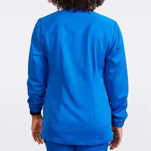 Alta calidad tela suave Spandex poliéster enfermera Hospital uniforme ropa médica uniformes salón de belleza Scrub Top pantalones conjuntos - Product Image 4