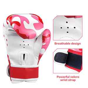 Offre Spéciale prix d'usine gants de boxe professionnels logo personnalisé PU gants d'entraînement avec enveloppement à la main gants de boxe pour hommes - Product Image 6