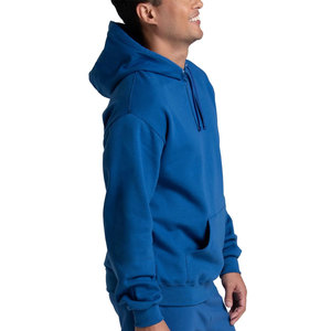 Sweat à capuche uni pour hommes pull en polaire unisexe sweat à capuche bleu foncé hommes niveau suivant adulte pull en éponge française sweat à capuche - Product Image 6