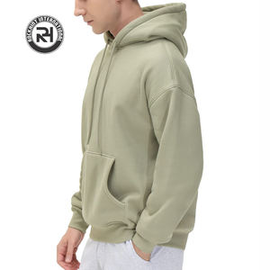 Sweat à capuche d'hiver lourd pour hommes 340 400 450 GSM Poche en polaire de coton Logo personnalisé Écran bouffant DTF Impression DTG Pull OEM - Product Image 2