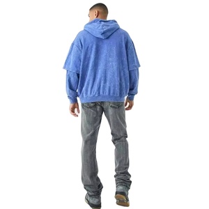 Collection Hiver – Sweat à Capuche Double Couche Délavé à l'Acide pour Homme – Qualité Supérieure, Coupe Ample, Confort Optimal - Product Image 3