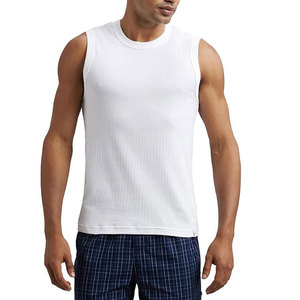 Camiseta sin mangas de gimnasio para hombre con mezcla de algodón tejido transpirable de secado rápido tops ligeros diseño perfecto para entrenamiento ropa casual - Product Image 5