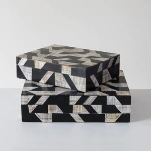 2025 meilleure vente de boîte à bijoux de luxe en incrustation d'os au prix de gros - Product Image 3