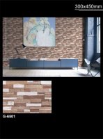 Carreaux muraux en céramique 3D 300x450mm, design moderne, haute profondeur, antibactériens, isolation thermique, brillants, pour extérieur de villa, hall et espaces extérieurs