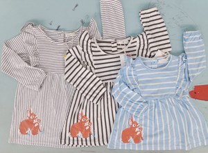 Vestidos de algodón de moda transpirables ecológicos especiales de verano con volantes para niñas patrón sólido multicolor Mini Bangladesh para - Product Image 5