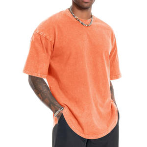 Camiseta Extra Grande para Hombre, Lavada al Ácido, 100% Algodón, Venta al por Mayor, Estilo Urbano Personalizado, Gran Venta para Estilo Urbano - Product Image 4