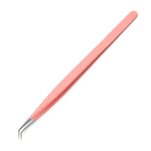 Pinzas para Pestañas de Acero Inoxidable de Precisión MI-ET-0001 de MORGANS INDUSTRIES con Agarre Perfecto, Punta Suave Rosa - Product Image 1