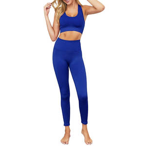 Venta directa de fábrica, conjunto de Yoga para mujer, ropa deportiva para entrenamiento, conjunto de Yoga para mujer, conjunto de Yoga de cintura alta para mujer - Product Image 5