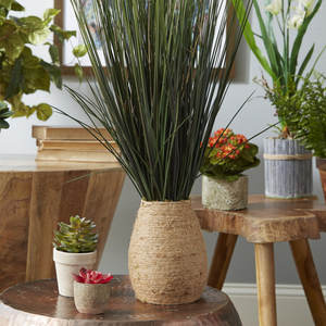 29 "หญ้าสูงกับกิ่งไม้ในกระถางเชือกป่านเรียวอุปกรณ์ตกแต่งบ้าน - Product Image 4