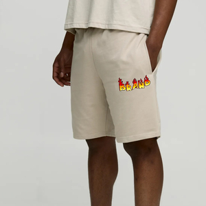 Short de survêtement 100% coton Baggy vierge coupe décontractée sur mesure pour hommes Short léger d'entraînement et de gymnastique pour hommes - Product Image 4