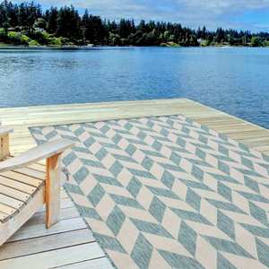 Alfombra para Exteriores Netline Home Ecology Aqua 600Aq, Alfombra para Patio Resistente a la Intemperie - Product Image 6