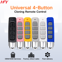 Control Remoto Universal Inalámbrico de 433.92MHz y 12V con Batería AAA, Duplicador de Código de Aprendizaje de 4 Botones, Alcance de 20-100m para Portones