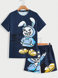 T-shirt pour hommes en Europe et aux États-Unis Short Printemps Été Impression de motifs 3D Taille personnalisée Vente en gros de haute qualité - Product Image 4