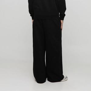 Nouveau arrivé 100% coton coupe décontractée jambe large pantalons pour hommes vêtements décontractés d'hiver couleur unie poids lourd personnalisé lavé homme pantalon - Product Image 3