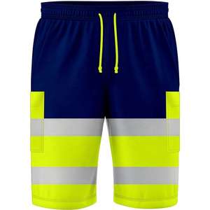 Shorts de travail pour hommes à haute visibilité tendance 2025, vêtements de sécurité réfléchissants, imperméables, séchage rapide pour l'été, prix d'usine - Product Image 4