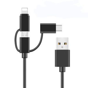 Cadeau promotionnel Logo personnalisé Certifié Mfi Câble multi-<span class=keywords><strong>chargeur</strong></span> USB 3-en-1 Type-C en PVC/Nylon Conducteur en cuivre pur Modèle A02 pour - Product Image 2