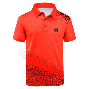 Pour T-Shirt toile de haute qualité respirant séchage rapide Logo personnalisable manches courtes longueur vêtements d'été - Product Image 1