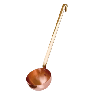 Cucharón para servir salsa de sopa de acero inoxidable con acabado dorado elegante, utensilios de cocina para el hogar - Product Image 3