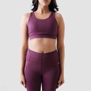 Nouveauté Soutien-gorge de sport de haute qualité pour femmes Soutien-gorge de fitness uni avec logo frontal Bon produit en vente - Product Image 5