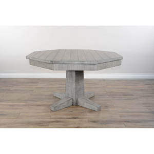 Alpine Grey Reversible Game and <b>Dining</b> <b>Table</b> Wire Brushed Mahogany Solids and Veneers Ideal <b>for</b> Home Game Night and Meals - Product Image 1
