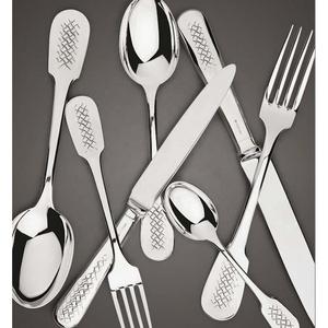 New Look Stainless Steel Silver Flatware Set with Unique Handle Design Luxury Modern Look <b>Cutlery</b> for Restaurant - Product Image 4