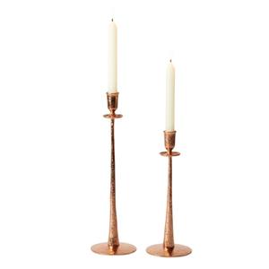 Porte-bougie en fer de grande qualité, finition cuivre élégante, décoration de table moderne, lot de 2, décoration d'accent pour la maison et la salle à manger - Product Image 1