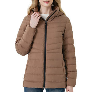 <b>Womens</b> Casual Puffer Jacket Warm Quilted <b>Coat</b> Warm <b>Winter</b> Wear Outdoor Mens Hooded Puffer Water-Repellent - Product Image 4