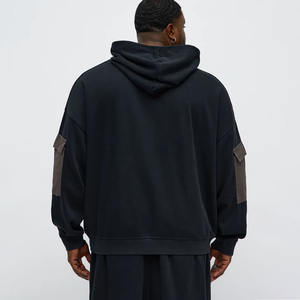 เสื้อฮู้ดดี้ผู้ชายคุณภาพสูง ทรงโอเวอร์ไซส์ ยูนิเซ็กซ์ ผ้าฝ้ายเนื้อหนา 350 กรัม รับผลิตตามแบบ - Product Image 3