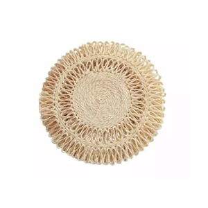 Best Selling <b>Round</b> Shape High Quality Export Oriented Wholesale Jute <b>Placemat</b> Neutral Woven Table Jute Mat From Bangladesh - Product Image 1