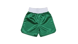 Shorts de boxe professionnels en toile tissée, taille élastique, respirants, séchage rapide, pour sparring, fitness et entraînement - Product Image 3