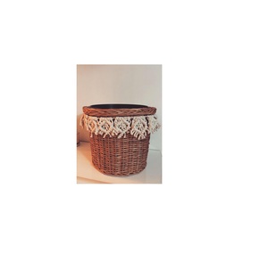 Cesta de ratán de macramé de algas marinas hecha a mano de alta calidad con asa, contenedor de almacenamiento de paja de último diseño para decoración del hogar - Product Image 6