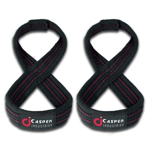 2025 Logo personnalisé haute qualité robuste Figure huit sangles de poignet haltérophilie Gym Fitness entraînement dynamophilie entraînement - Product Image 1