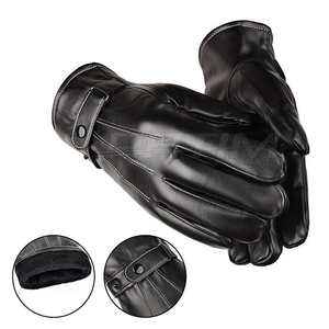 Gants en cuir de chèvre véritable pour homme, longueur poignet, sport, cyclisme, extérieur, respirants, imperméables, usage quotidien, voyage - Product Image 1