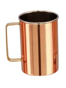 Mug à Moscow Mule en cuivre, dernier design, mug en cuivre et acier, mug à bière 100% cuivre naturel, design élégant - Product Image 4
