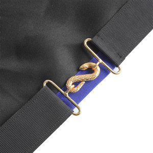 Tablier maçonnique personnalisé de qualité supérieure haut de gamme 3D brodé à la main Blue Lodge passé Master Regalia-Tissu avec attache magnétique - Product Image 5