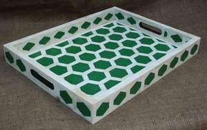 ถาดเสิร์ฟอาหารแบบฝังทำมือถาดเสิร์ฟหรูหราถาดรองกระดูกสำหรับใส่ในรอมฎอนอาหารเช้าอาหารผลไม้ชากาแฟ - Product Image 2