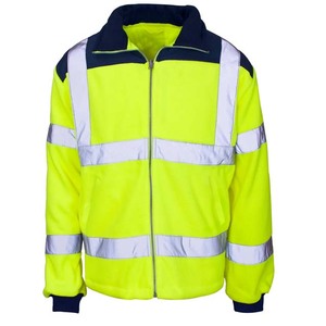 Sweat-shirt de sécurité jaune haute visibilité pour ambulance, conforme à la norme ANSI Classe 1, imperméable, 100 % polyester, réfléchissant, avec logo personnalisé, pour homme - Product Image 1