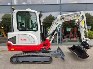 Mini-excavatrice sur chenilles d'occasion Takeuchi TB225/TB260 de 2,5 tonnes, moteur hydraulique, boîte de vitesses et pompe durables, vente en gros - Product Image 2